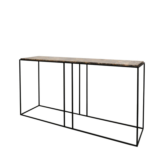 Dion Marble Console Table - Forest