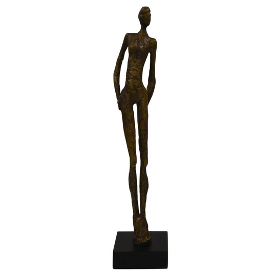 Standing Model Posing Hand on Hip Gold