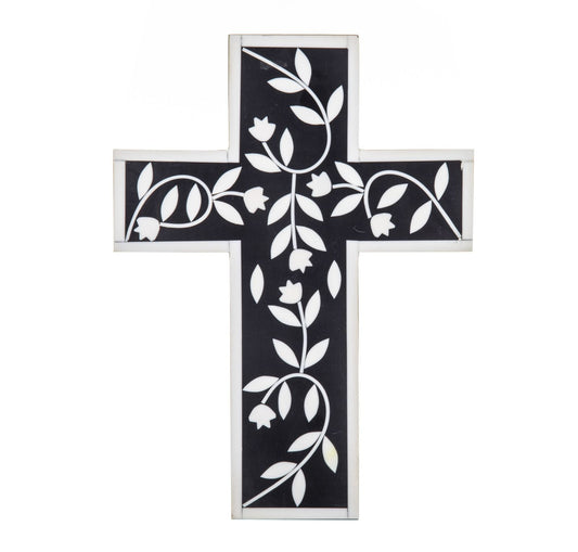 Black Alaia Cross Sculpture