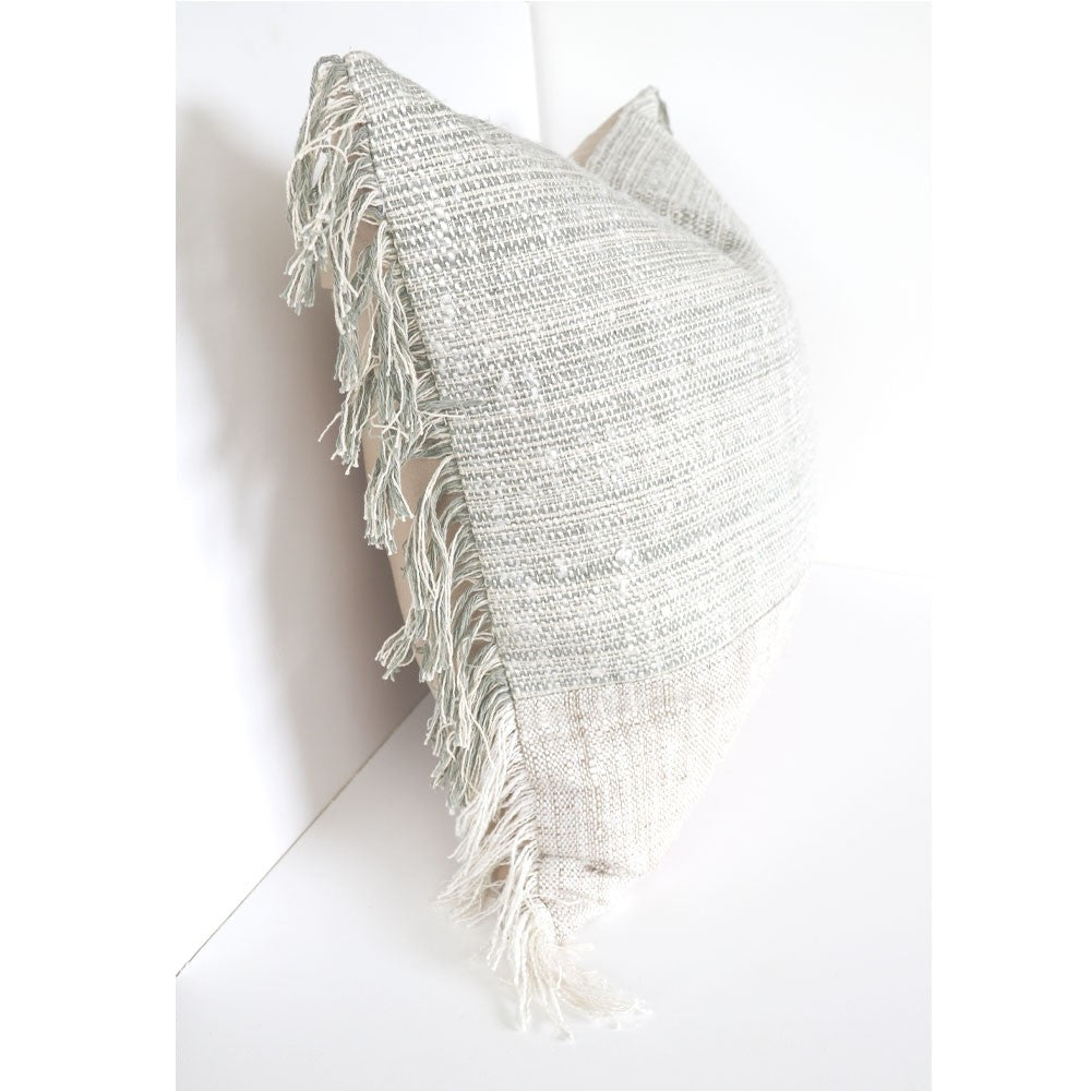 Fira Cushion - Ivory / Sage