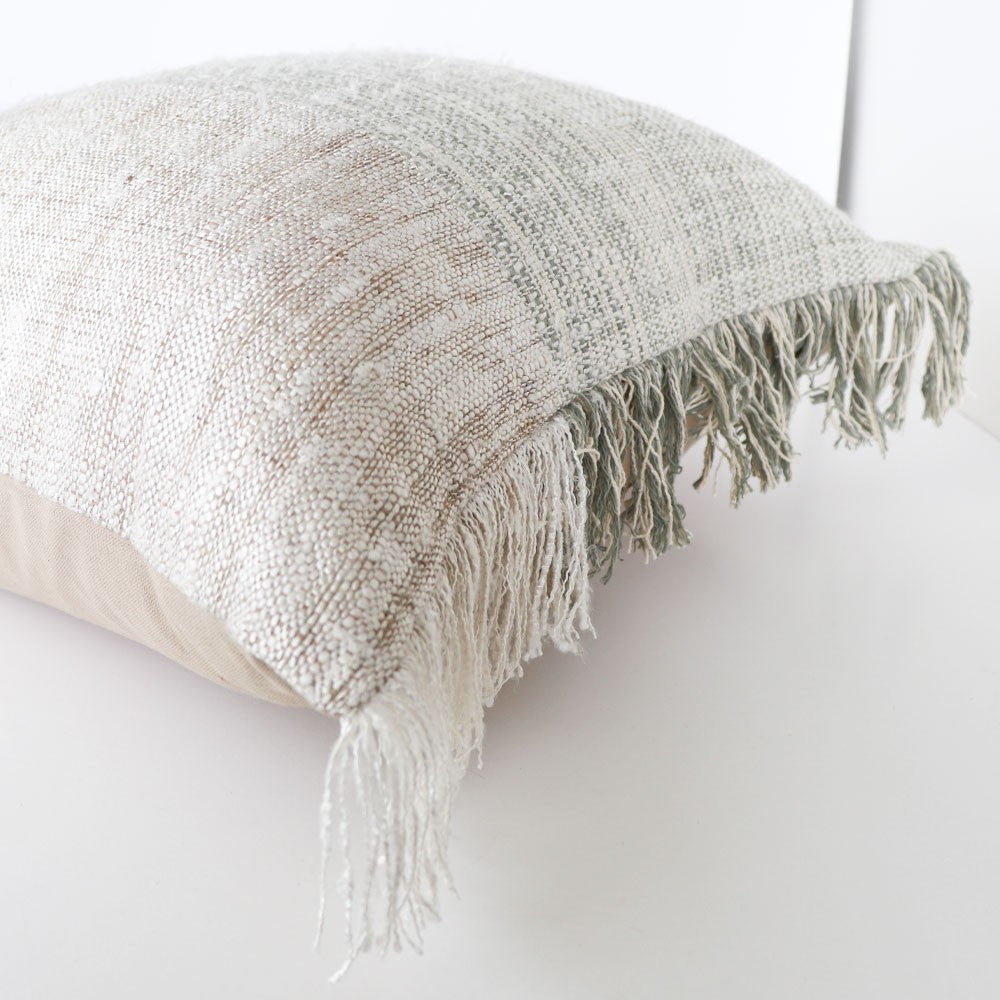 Fira Cushion - Ivory / Sage