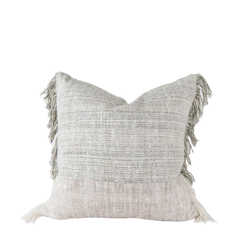 Fira Cushion - Ivory / Sage