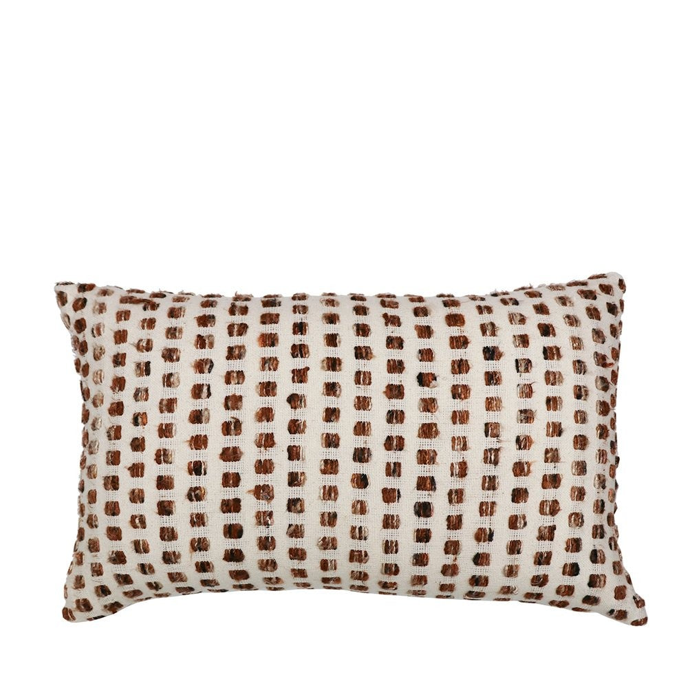 REMA RECTANGLE CUSHION - CREAM / NATURAL