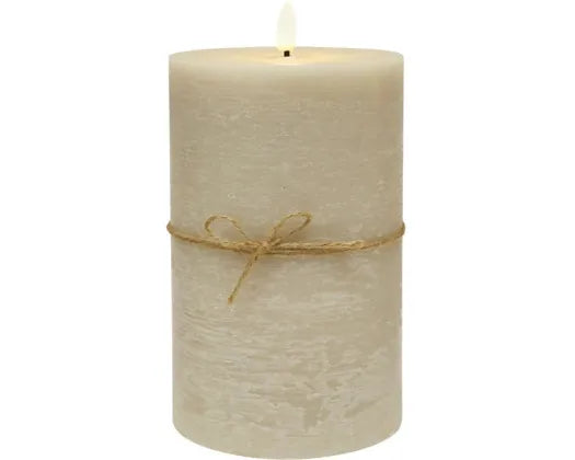 7.5x10cm Led Flameless Candle - Taupe