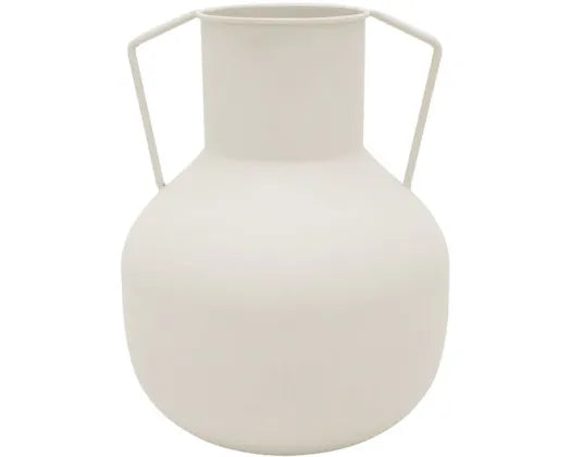 Taylor metal vase 12x30cm white