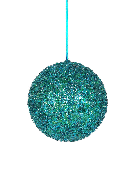 Beaded Ball Large - Peacock