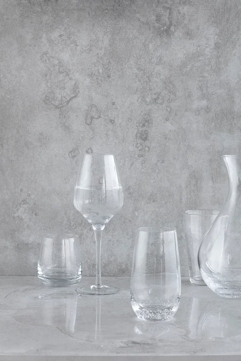 Bubble White Wine Glass Set