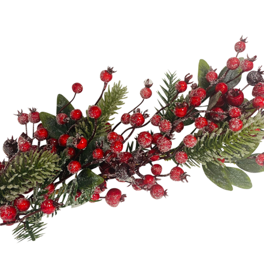 Frosted berry garland