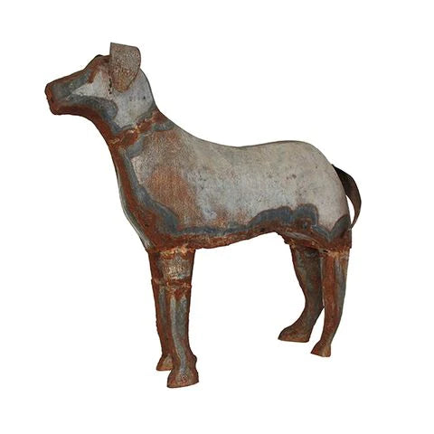 Herman Tin Dog decorative sculpture