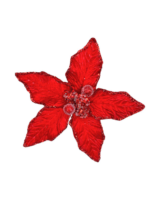 Small Jewelled Poinsettia - Red