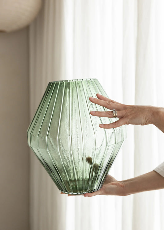 Zaira Glass Vase - Green