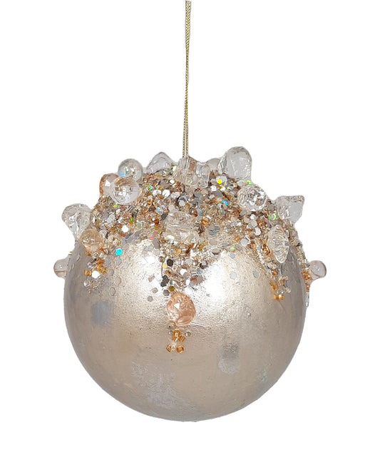 Pearl Ball 11.40cm Platinum