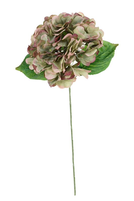 Elodie Real Touch Hydrangea 47cm Green/Mauve