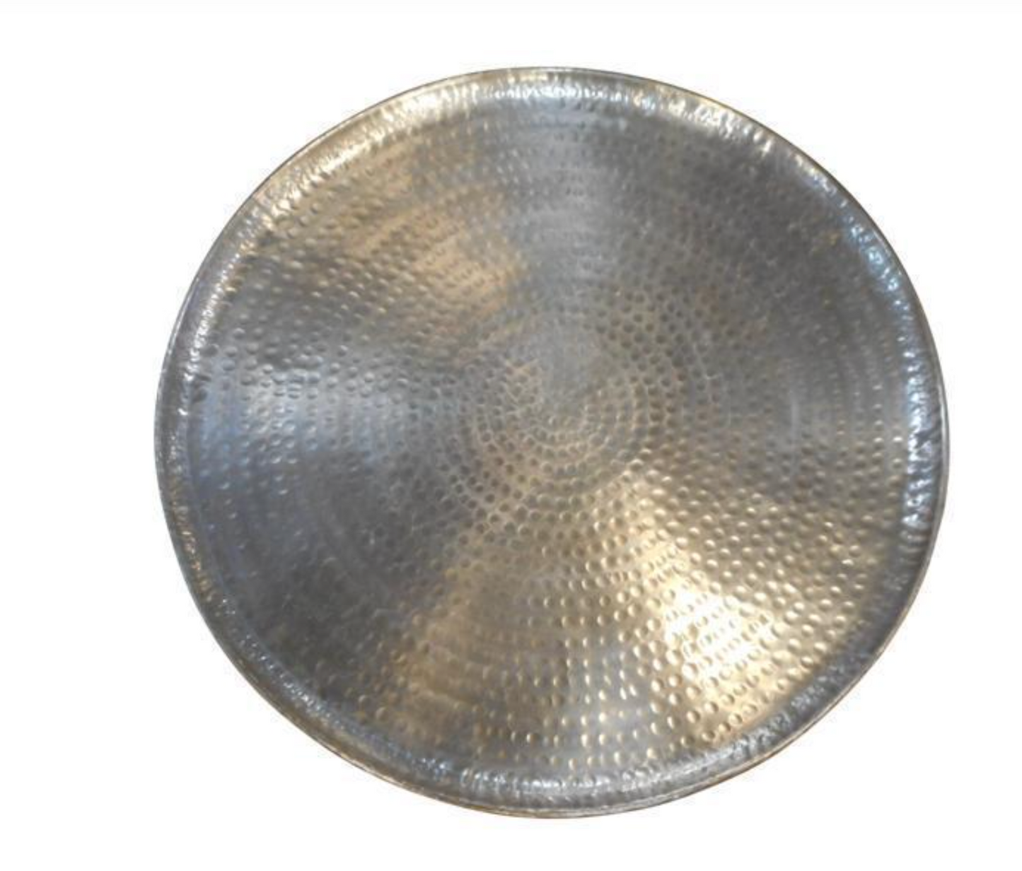 Hammered Aluminium Silver Tray