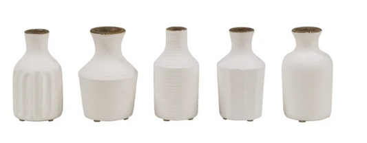 Fabre Vases Rustic White