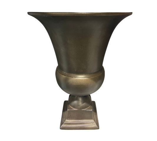 Brown Metal urn small