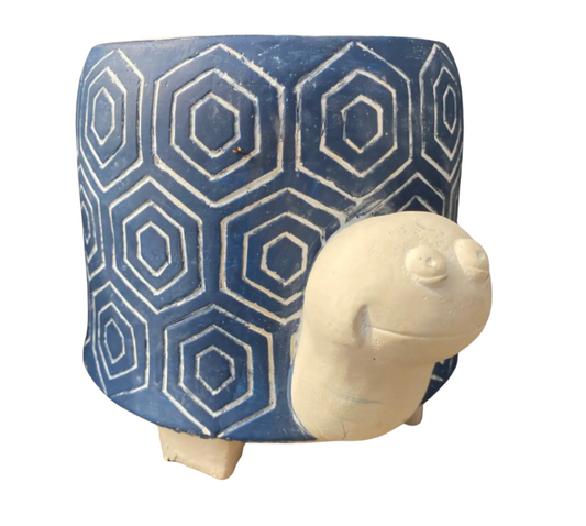 Blue Turtle Pot