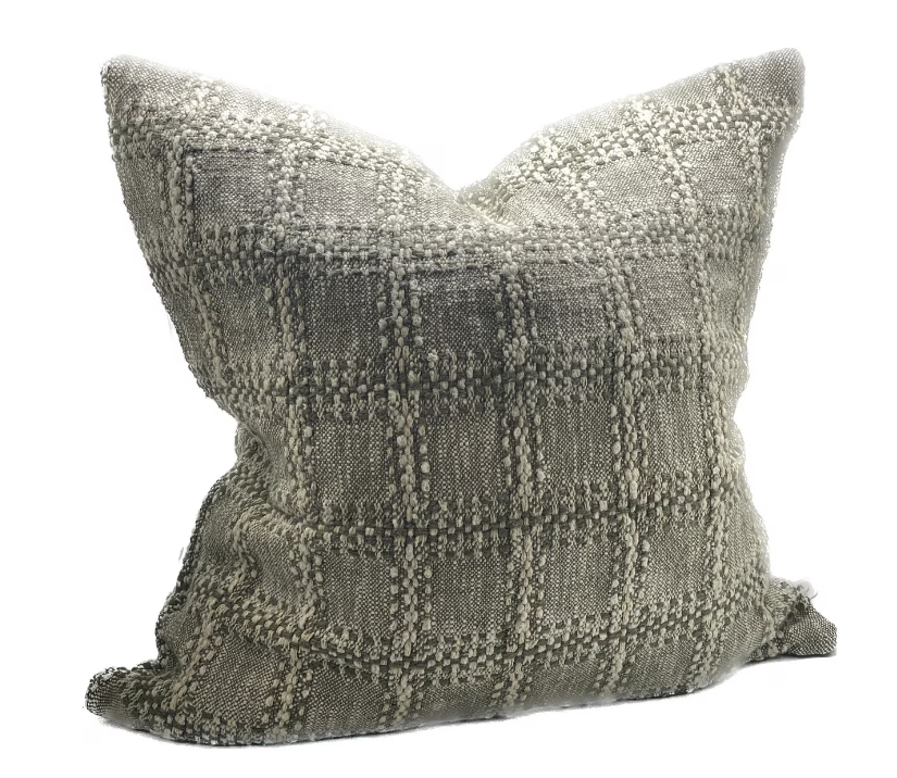 LINEN CUSHION COVER - KHAKI