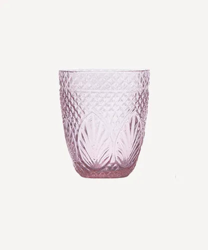 Pink water glass