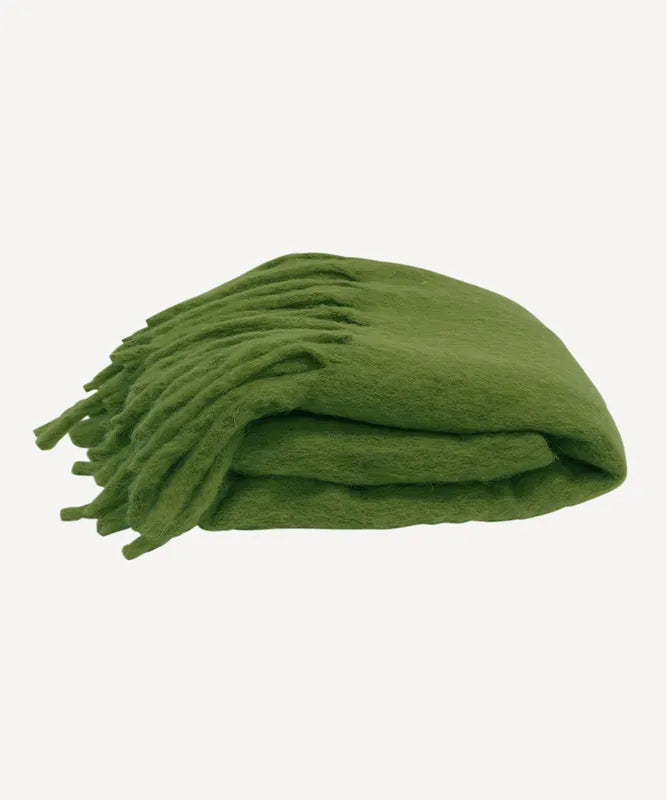 Forest Green throw