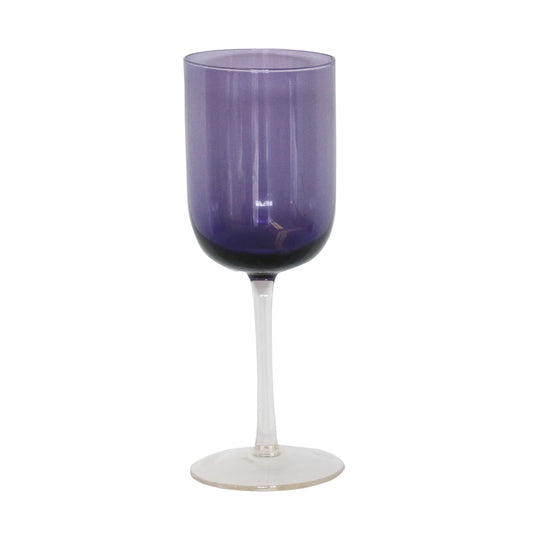 Purple wine glass