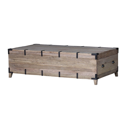 Reclaimed Oak Trunk Coffee Table - Reclaimed Natural Oak