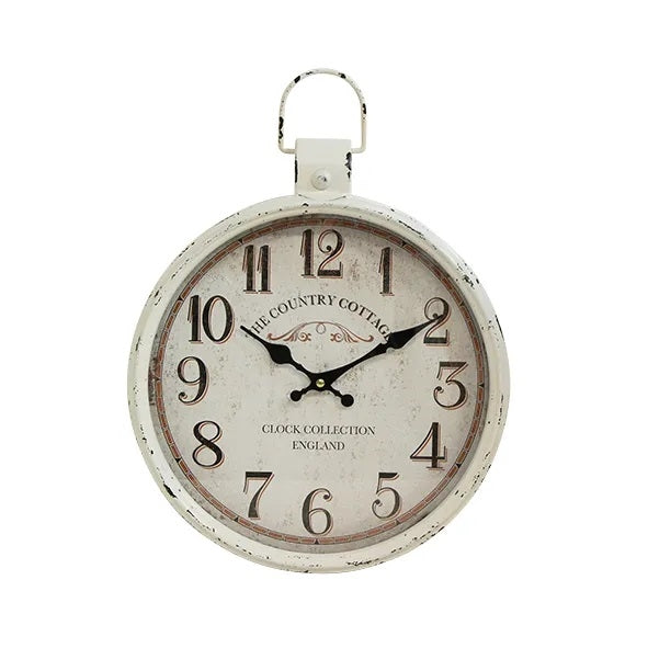 Country Kitchen Clock Peak Interiors Retail   7496596 AntiqueWhite 883a 