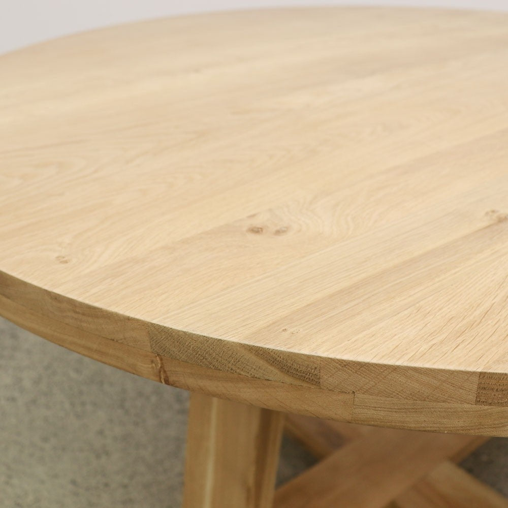 ARIZONA OAK ROUND TABLE - PEDESTAL