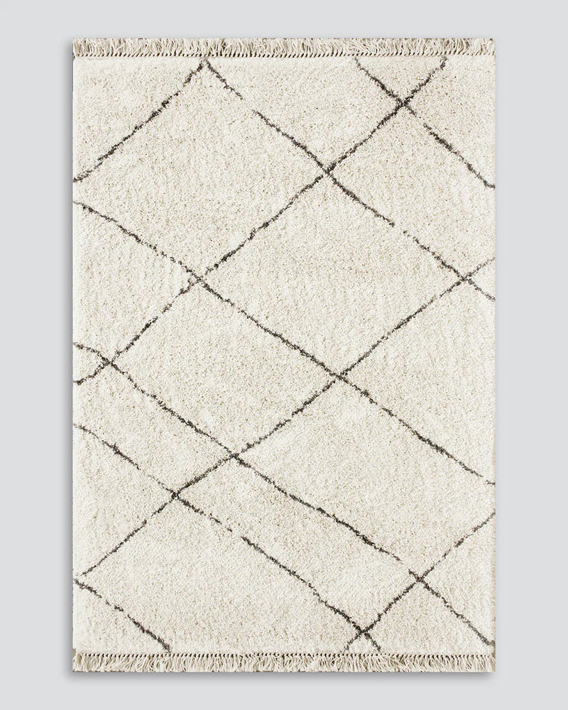 Argento Cream/Grey Floor Rug