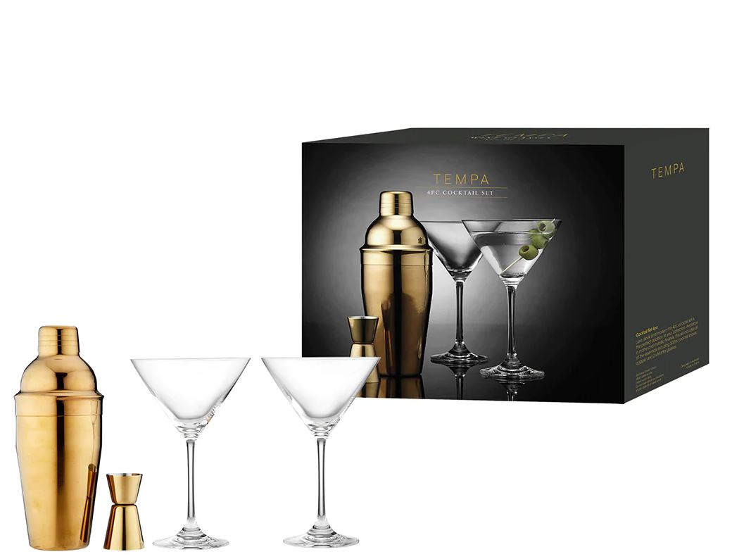 Aurora Silver 4pc Cocktail Set