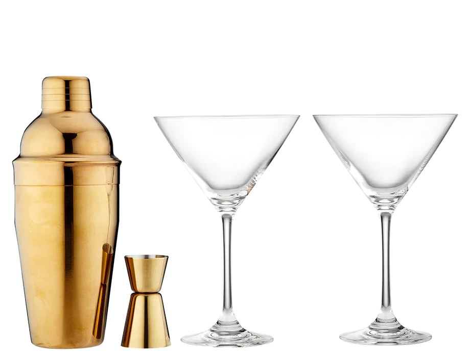 Aurora Cocktail Gold 4 piece Gift Set