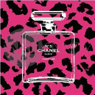 Canvas Art - Chanel Pink Leopard