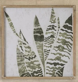 Banksia Green Foliage Wall Art Design 2