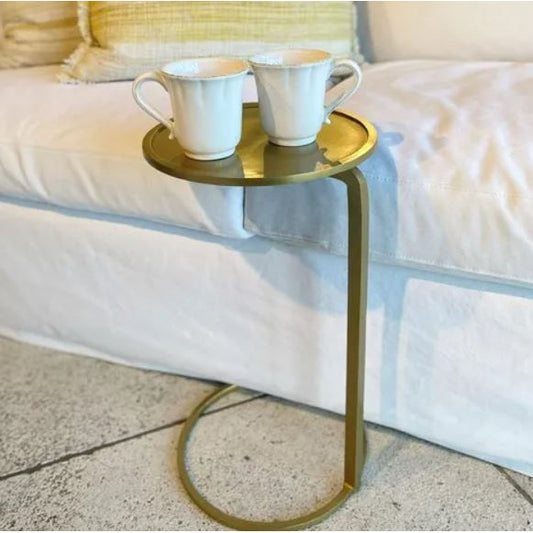 Small circle couch side table