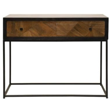 Wood & Iron Console