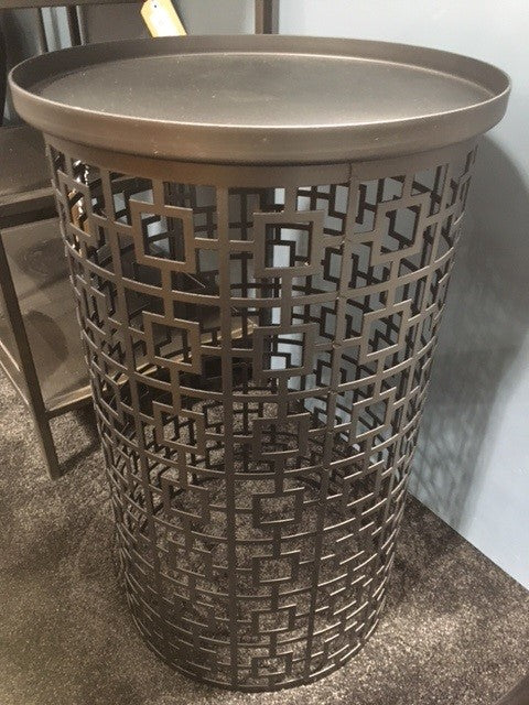 Lattice Iron Side Table